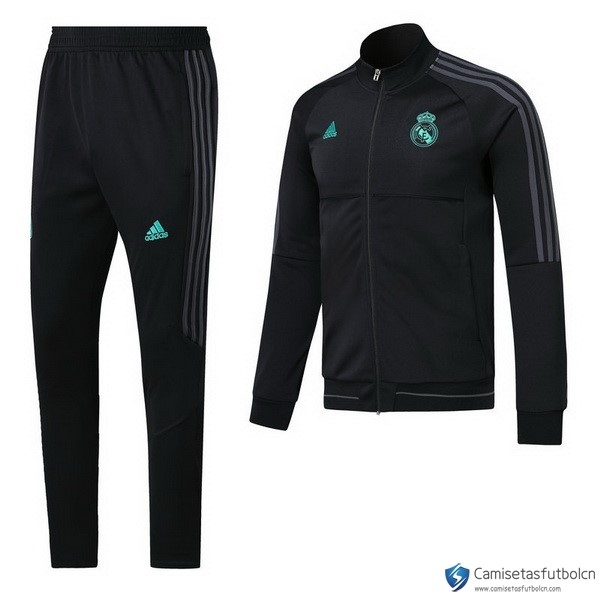 Chandal Real Madrid 2017-18 Negro Verde Gris